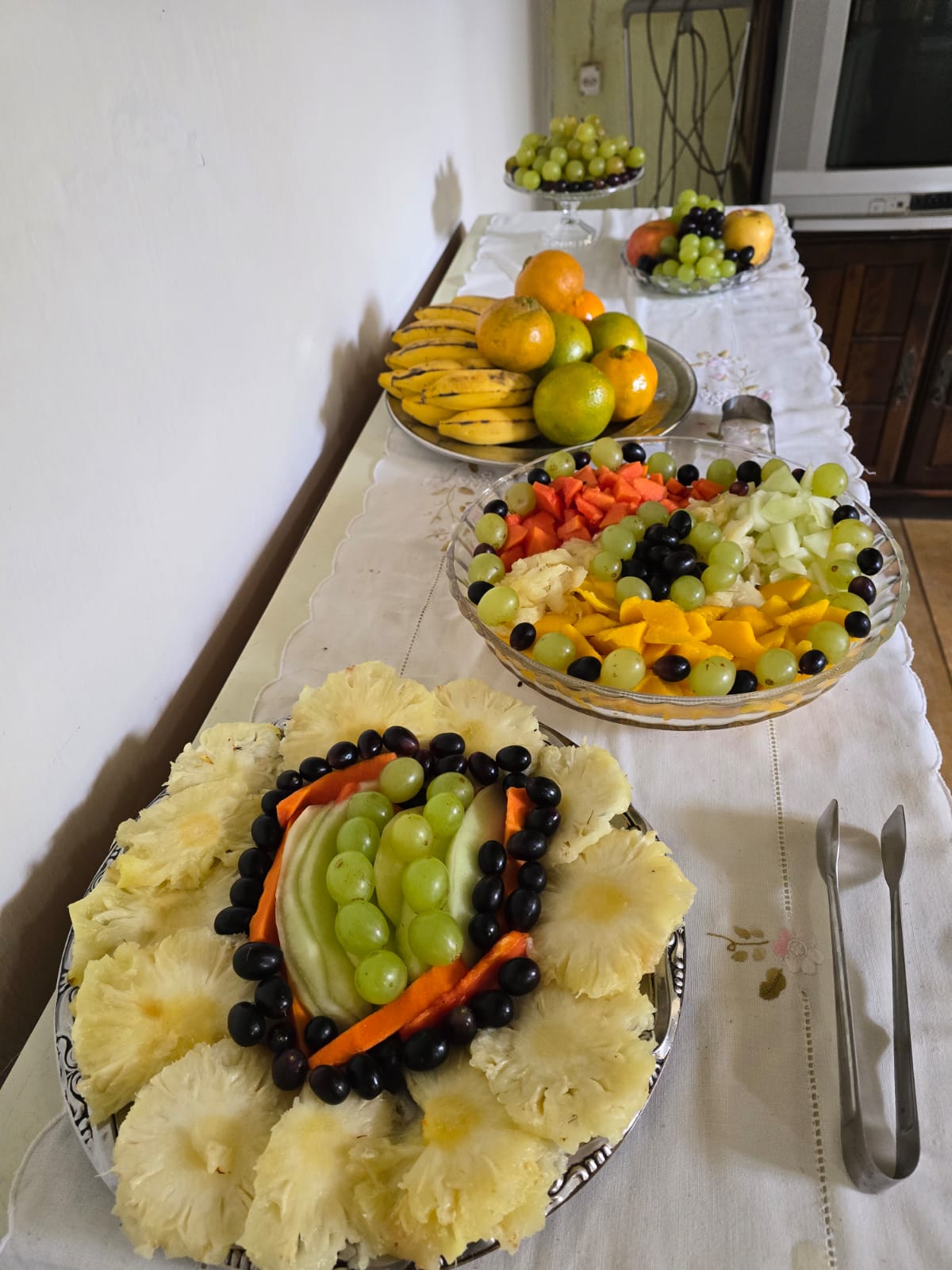 Mesa de frutas do café da manhã