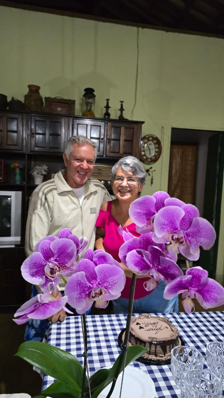 Lilian e Cleber em casa