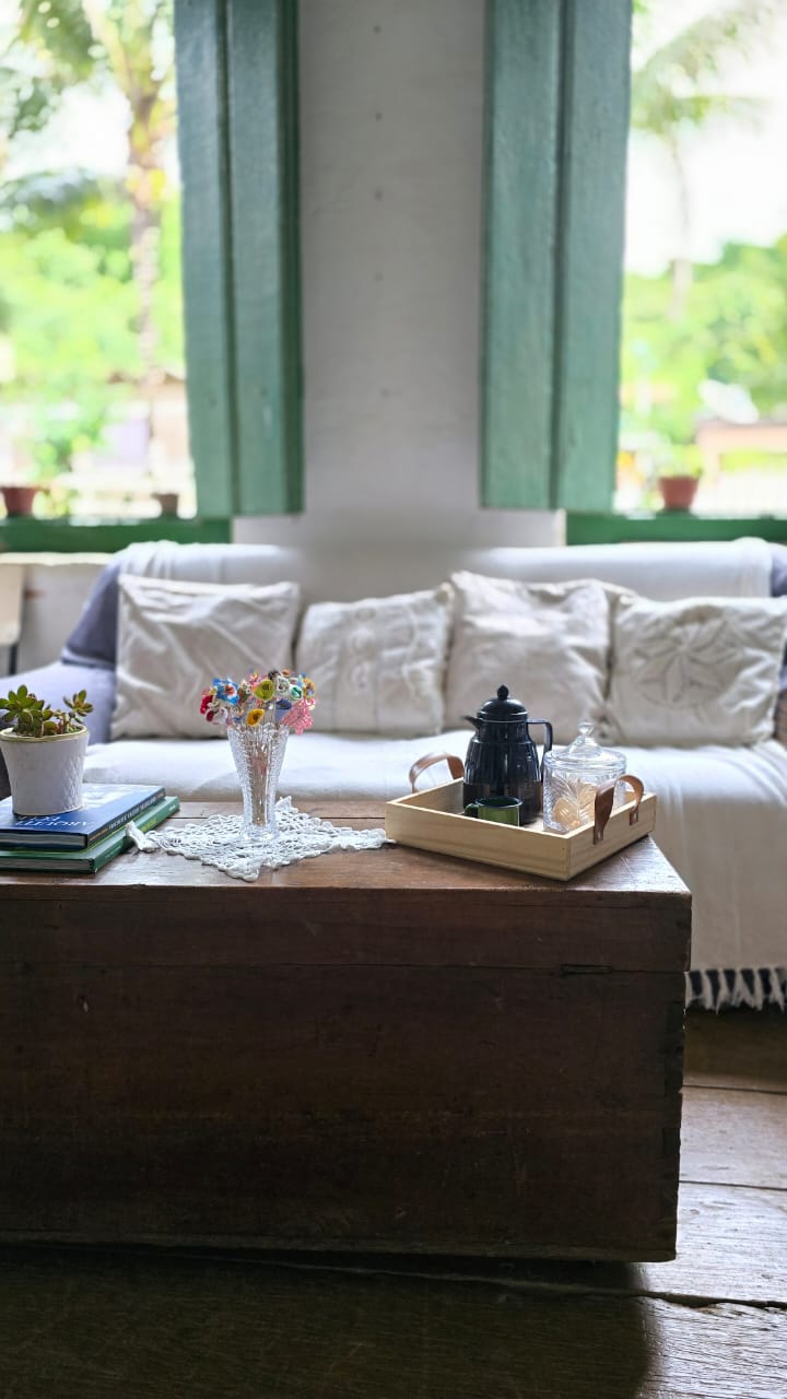 Sala de estar da Casa do Tijolinho